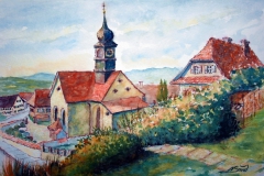 21-Weildorfer Kirche mit Pfarrhaus